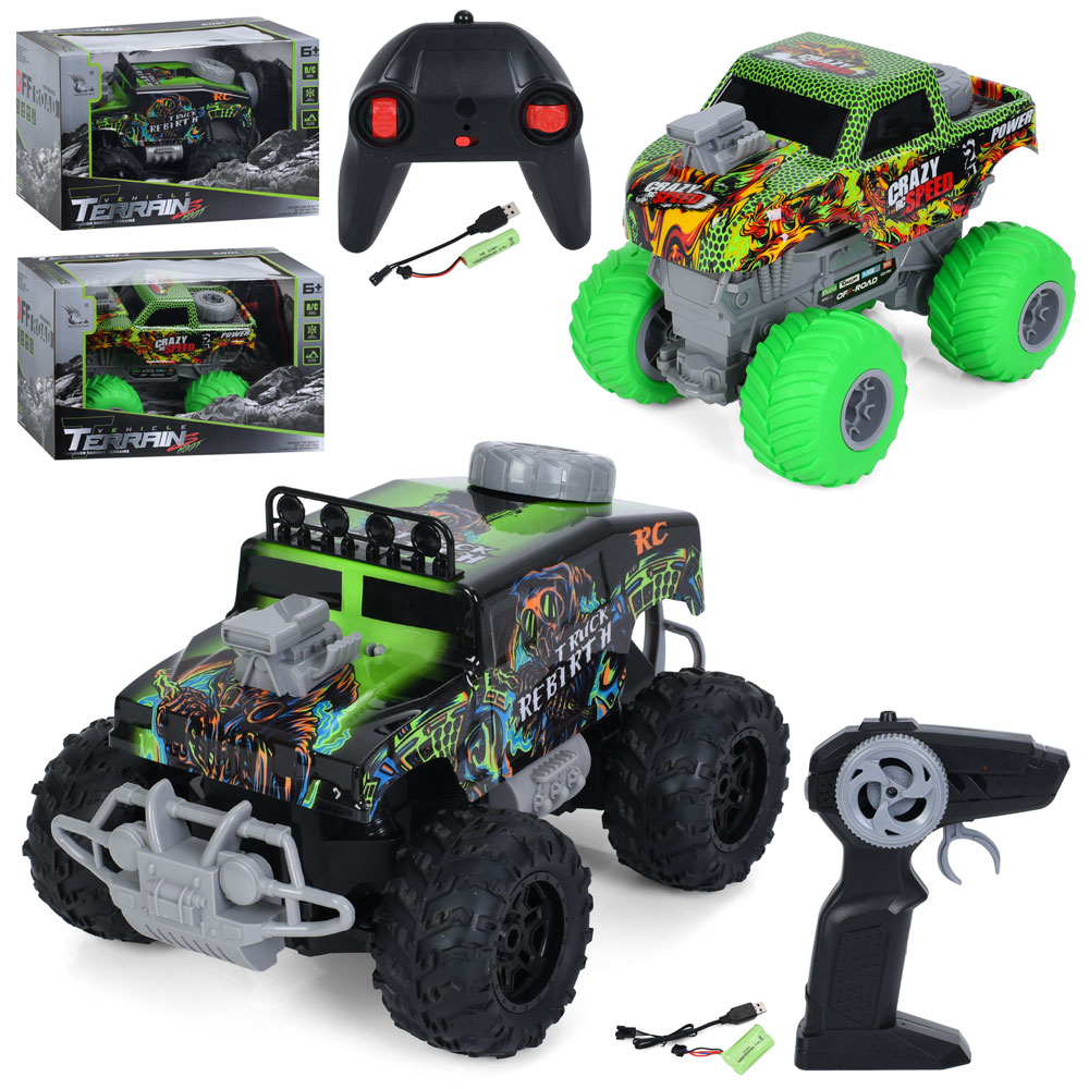 Джип 008-M238-40 радіокер.2,4G, акум., корпус не б'ється, гумові колеса, 2 види, кор.,34,5-22-23,5см