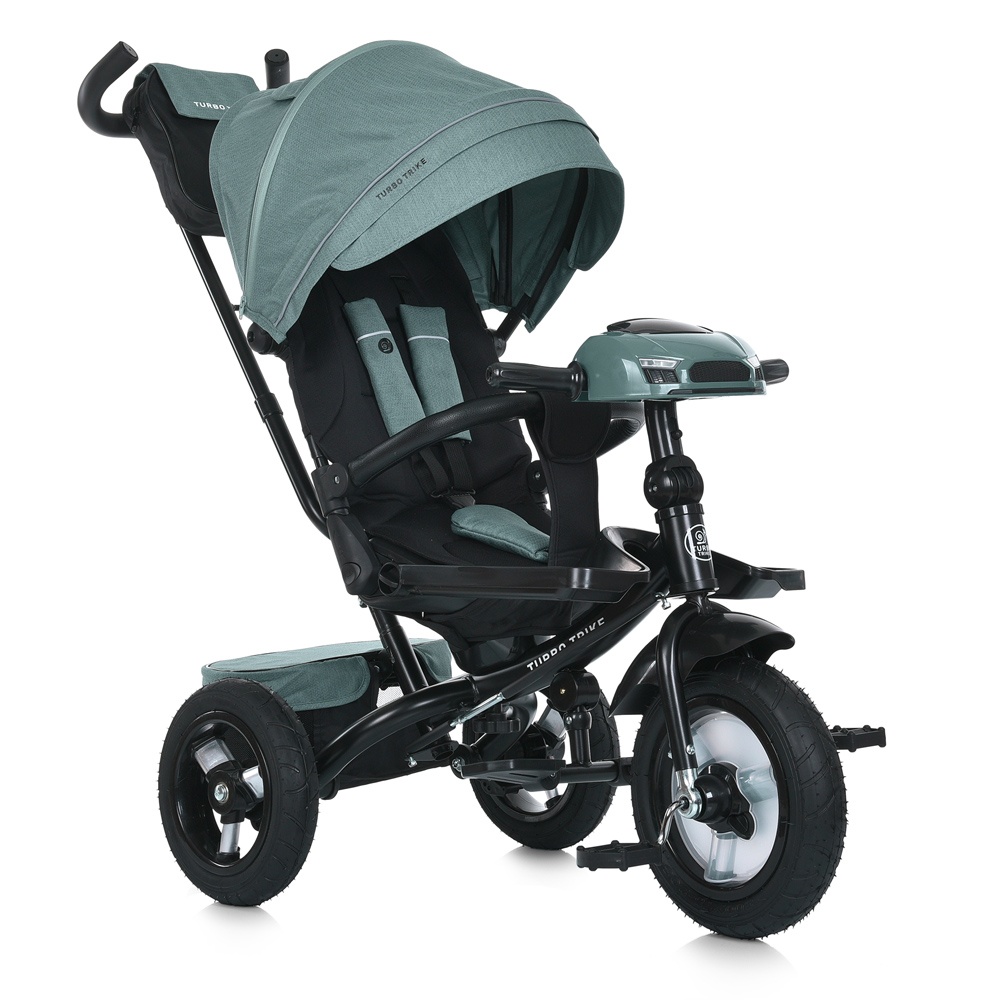 Велосипед MT 1007-3 3 кол.гума (12/10),оберт.сид.,3-точк.рем.безп.,USB/ВТ,пульт,світло,сумка,м'ятний