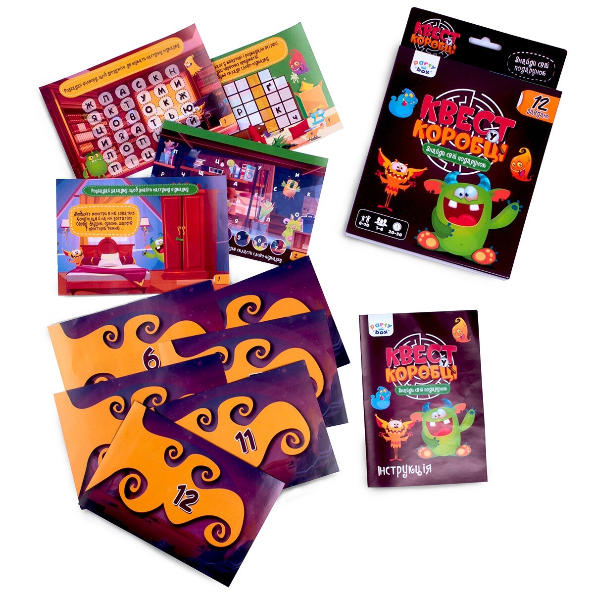 Гра настільна Vladi Toys розважальна. Квест у коробці Монстри VT5902-02