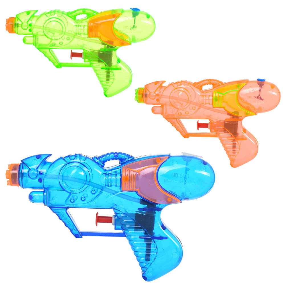 Водяний пістолет M 0869 U/R розмір маленький, 15,5 см, 3 кольори, кул., 15-9 см.