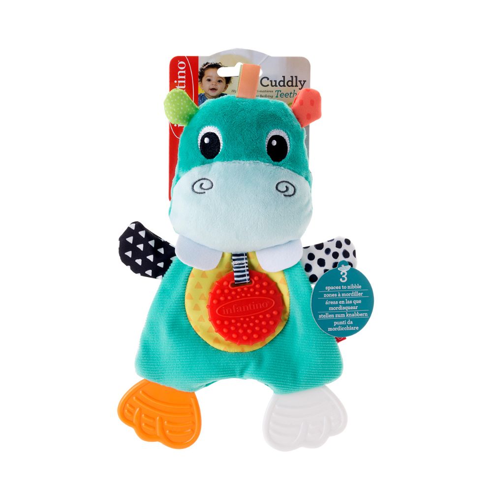 Infantino Іграшка з прорізувачем "Бегемотик", 316259