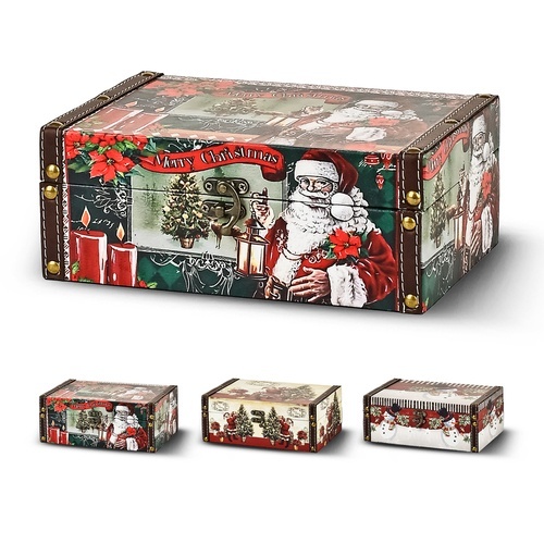 Скринька для прикрас новорічна M 24*17*9см R96438-M