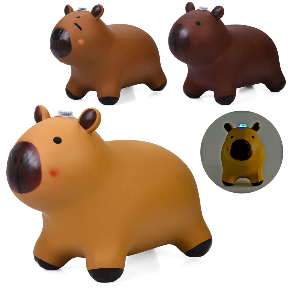 Стрибуни-тварини MS 4695 капіра, 1400г, музика, світло, 3 кольори, бат(табл), кул., 30-27-6см