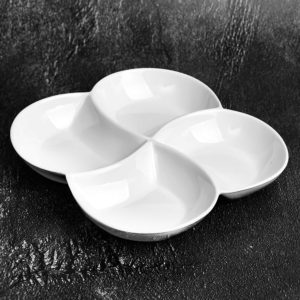 Мінажниця порцеляна "Віяло" 21.5*21.5*3см MC4173-10