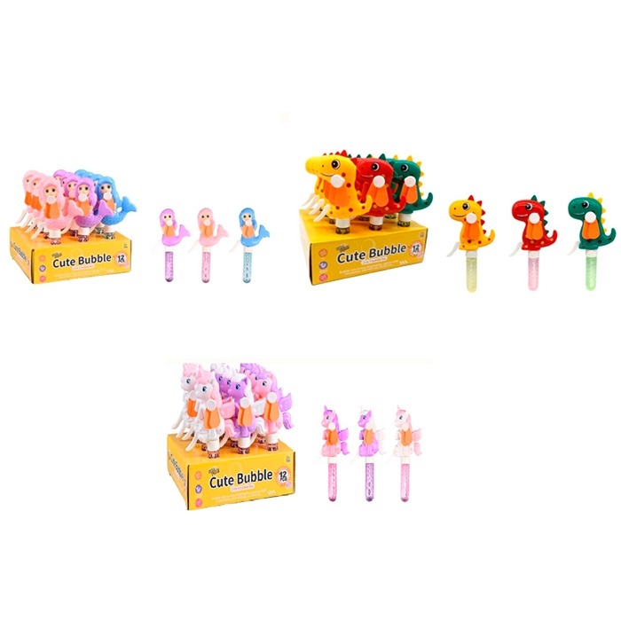 Мильні бульбашки 668-1-3-4 меч20,5см,ручка-вентилятор(механіч)3види диспл.русалка,динозавр,єдиноріг