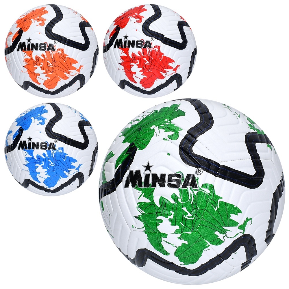 М'яч футбольний MS 4297 розмір 5, TPE, 400-420г, 4 види, кул.