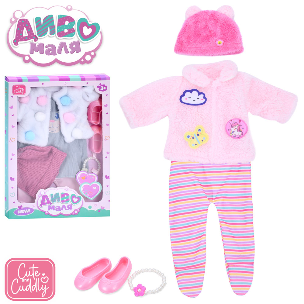 Вбрання для ляльки BLC245Q-83-DM-UA взуття, браслет, кор., 24-35-3 см.