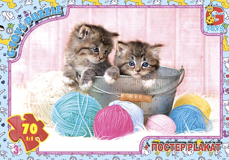 AN142 Пазли ТМ "G-Toys" із серії "Домашні улюбленці", 70 ел.