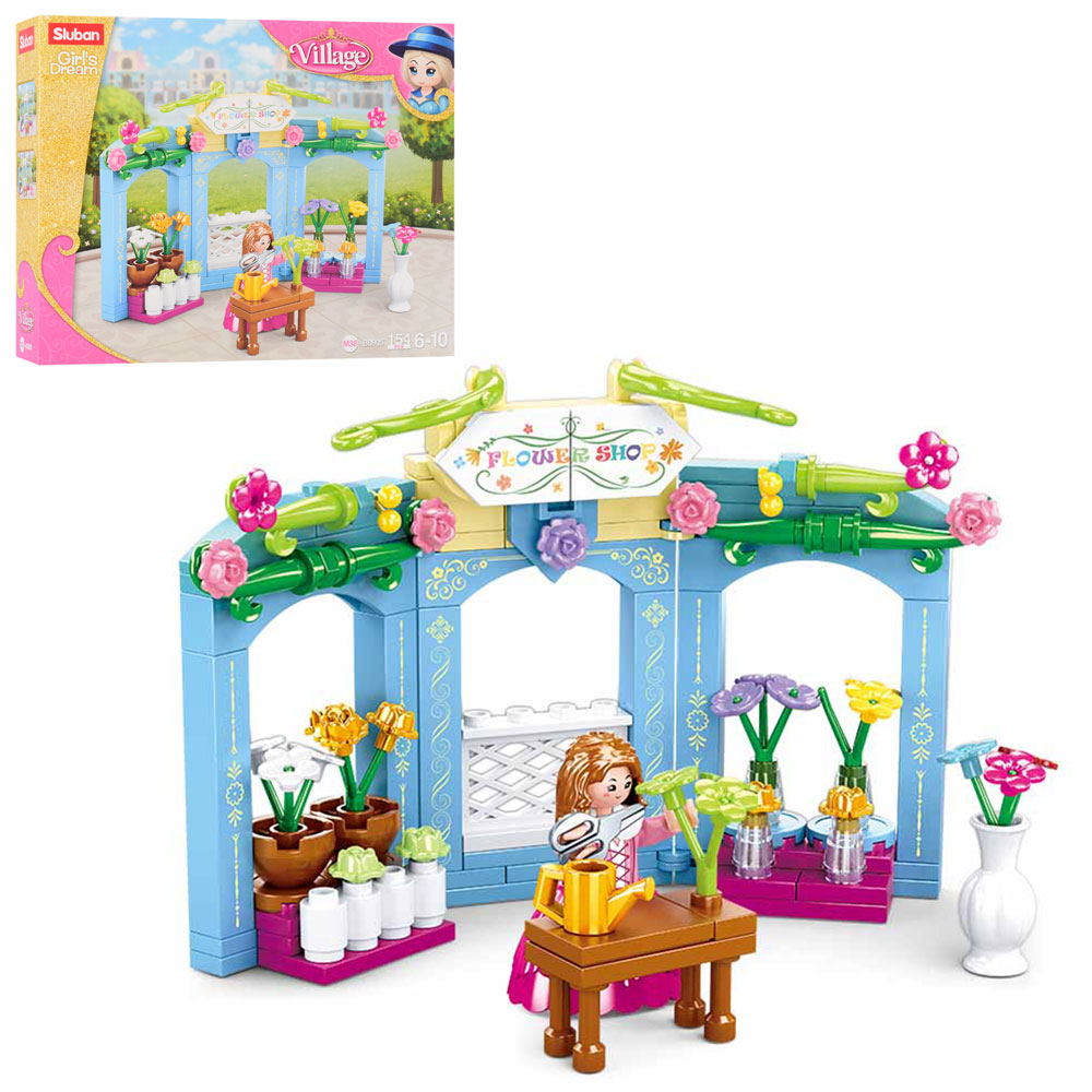 Конструктор SLUBAN M38-B0905 "Village": Квітковий магазин, 154 дет.