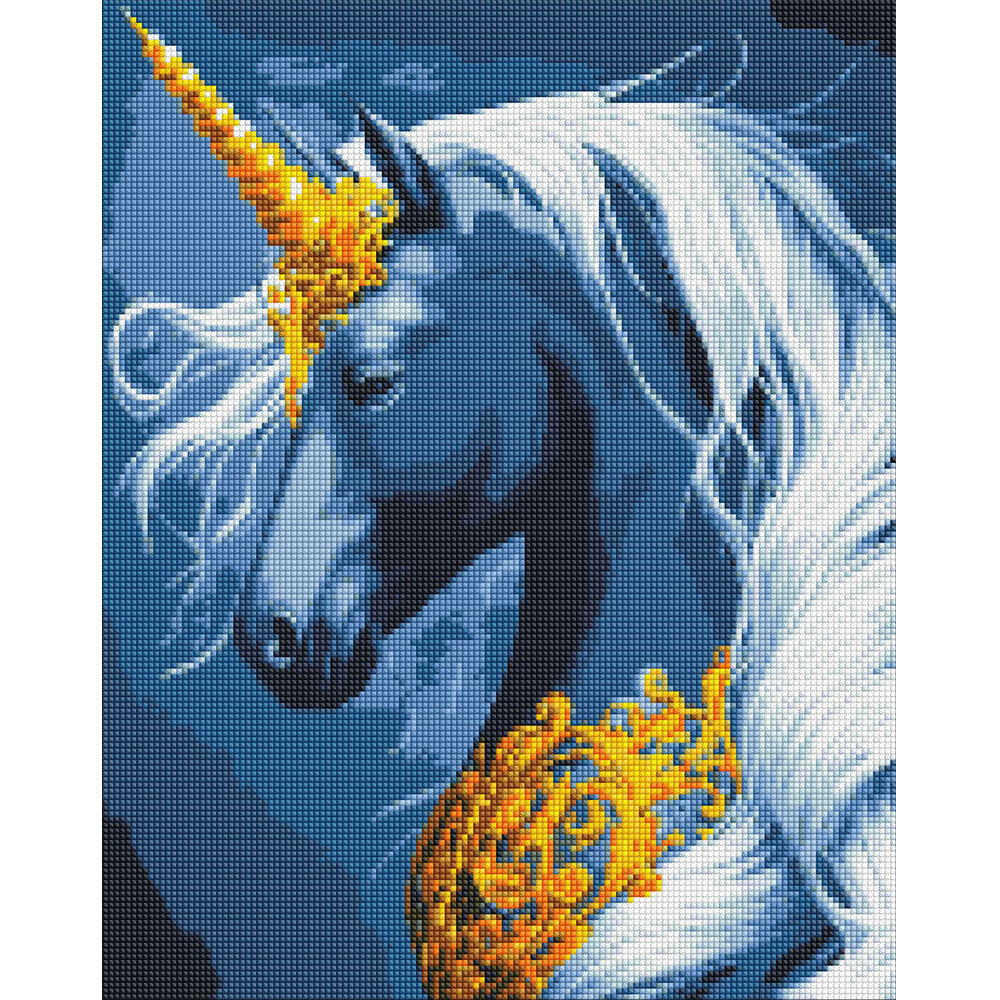 Набір з алмазною мозаїкою "Чарівний одноріг" з АВ стразами 40х50см