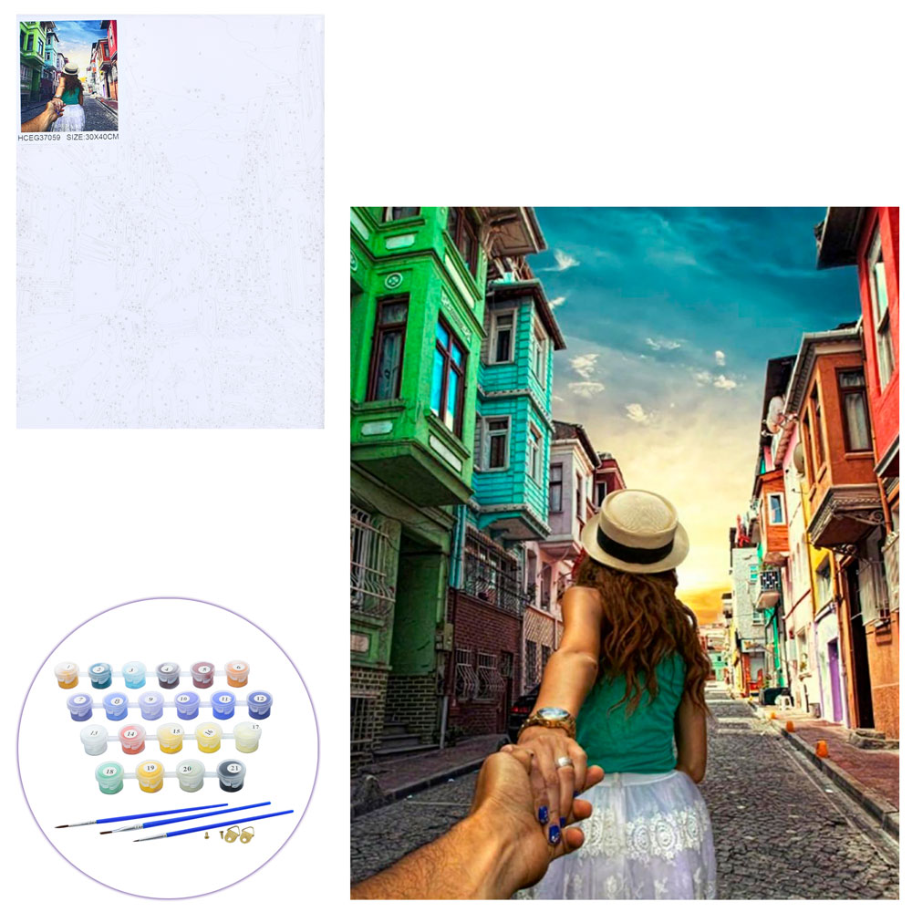 Набір для творчості МК 5323 картина за номерами, Слідуй за мною , кул., 30-40-2 см.