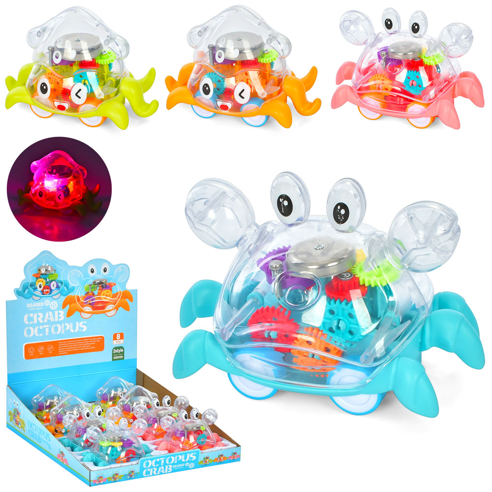 Іграшка SR878-17 мор.тварини,шестерні,муз.,світло,бат.(табл.),8шт.(2види,2кольори)в диспл.,37-31,5-1