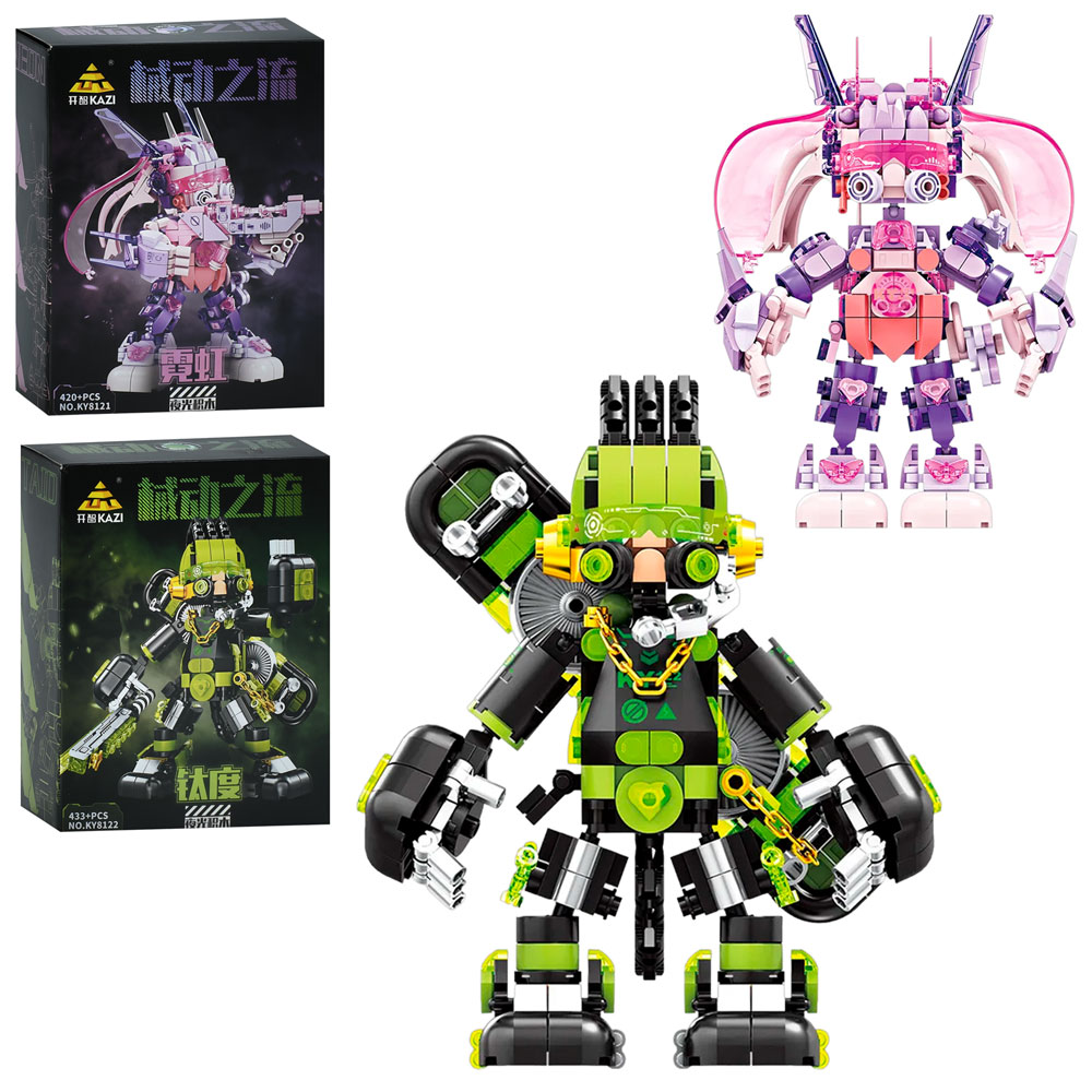 Конструктор KY8121-22 робот-воїн, 2 види (420 дет., 433 дет.), кор., 17-22-8 см.