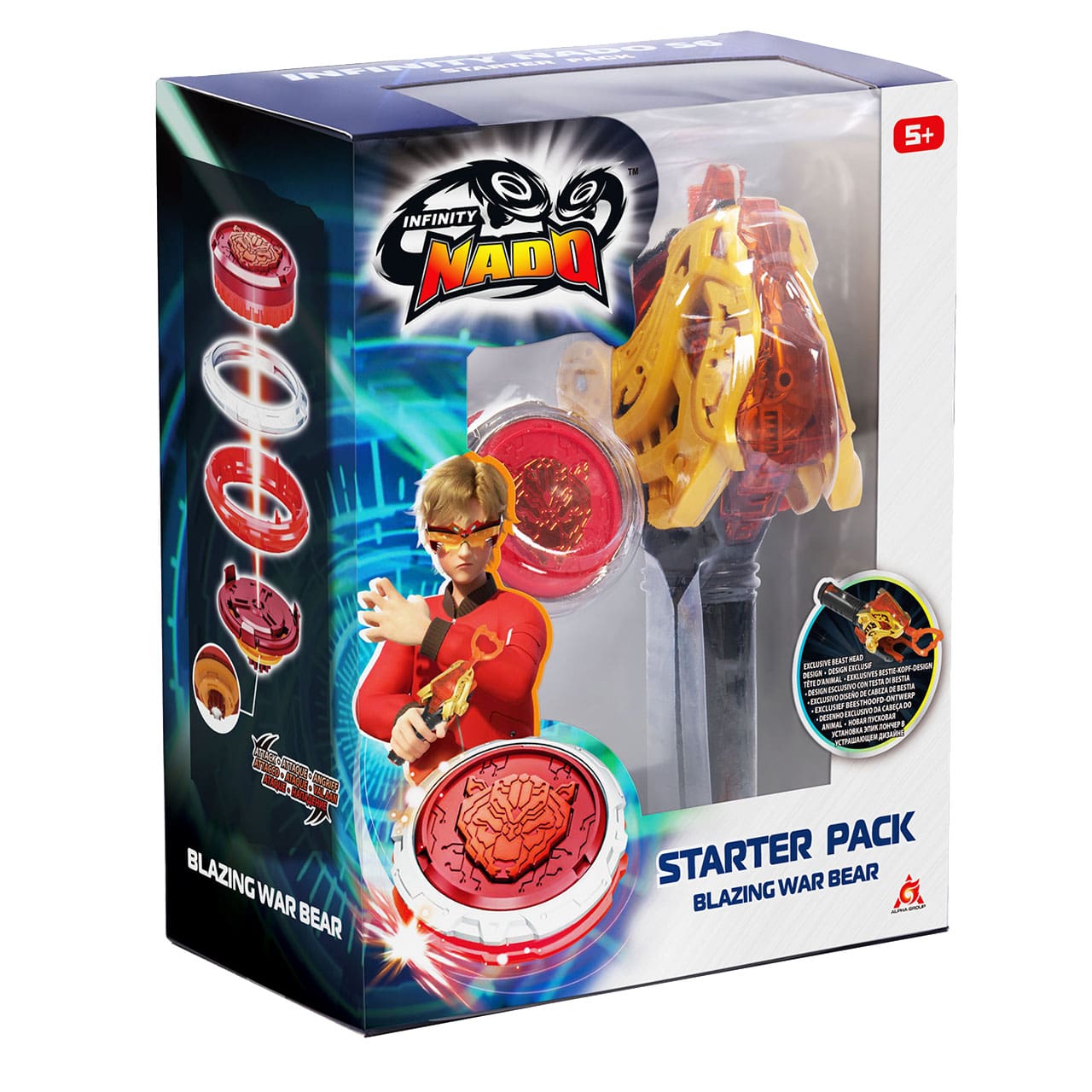 Дзиґа Infinity Nado VI Starter Pack Палаючий Бойовий Ведмідь (Blazing War Bear)