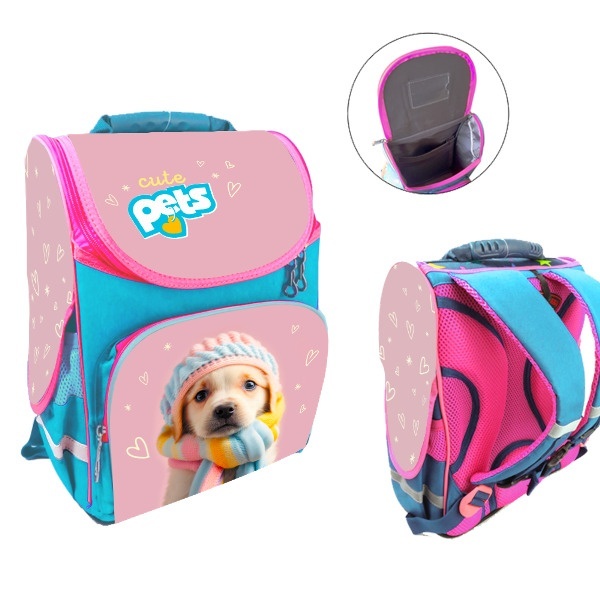 Ранець-короб ортопедичний, Песик 34*26*15см, Space, Д