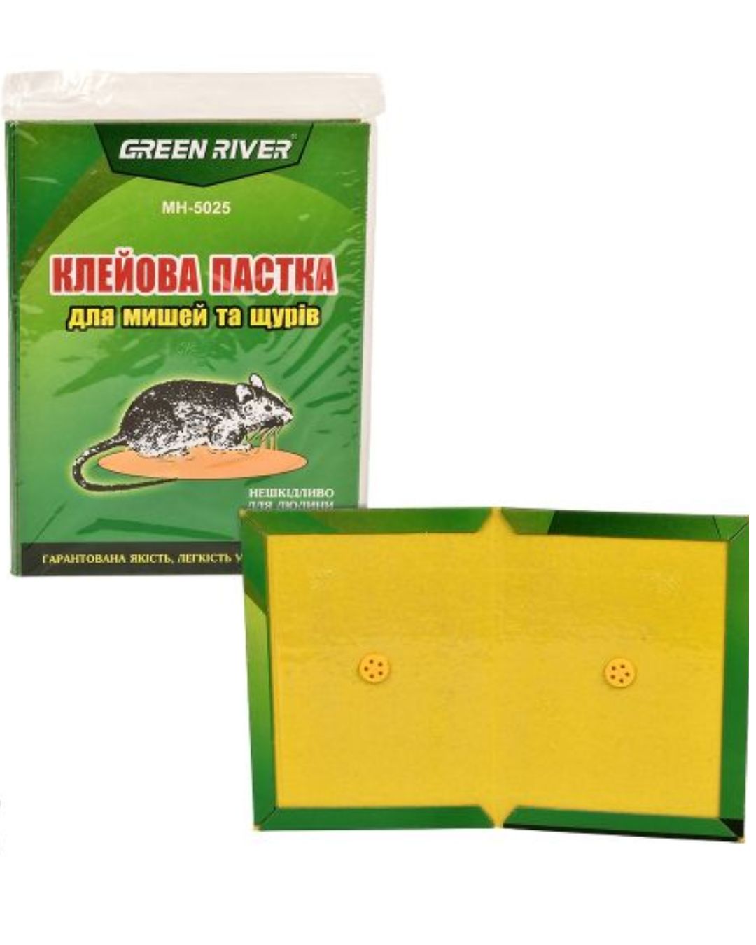 Мишоловка липка зелена 17*12см MH-5025