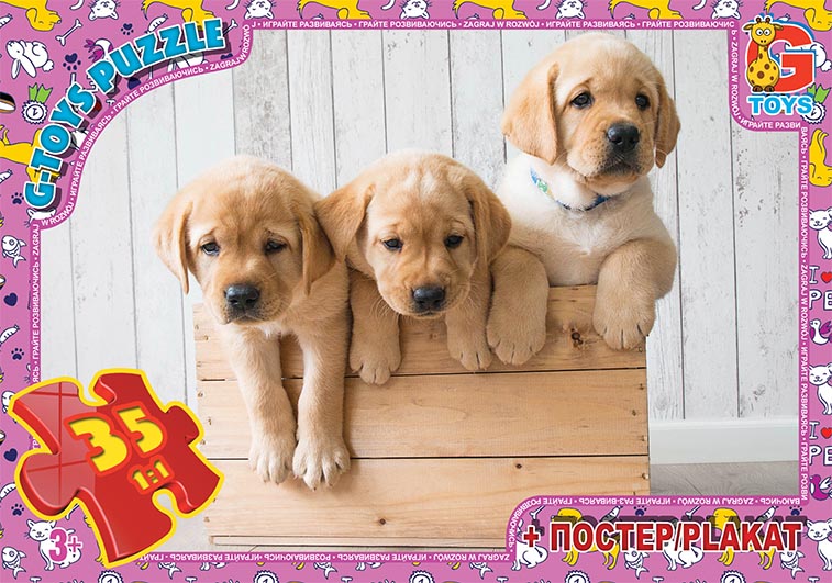 AN121 Пазли ТМ "G-Toys" із серії "Домашні улюбленці", 35 ел.