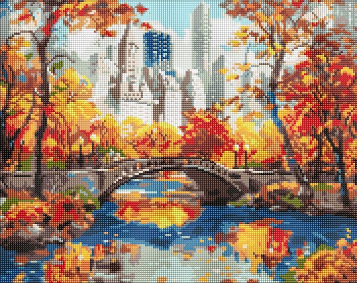 Набір з алмазною мозаїкою "Золотий парк" 40х50см