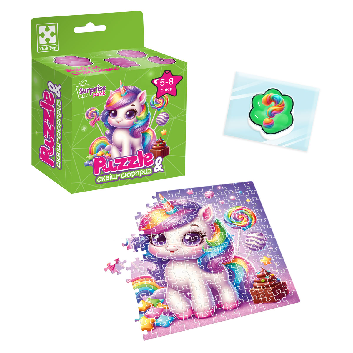 Гра розвиваюча пазли із сюрпризом "Єдиноріжка"2 VT8030-02 (укр)