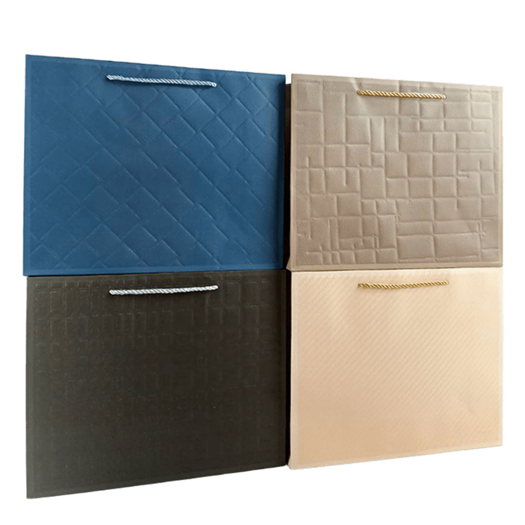 Пакет 23*18*8см "Однокольоровий з тисненням", 12 шт в пак