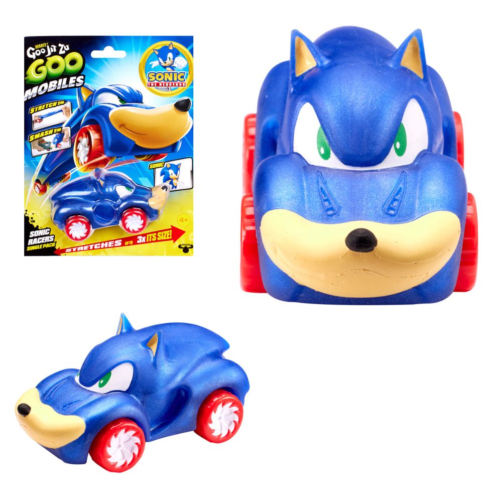 Герої Гуджитсу. Фігурка, що розтягується, машинка "Сонік". ТМ "GooJitZu"