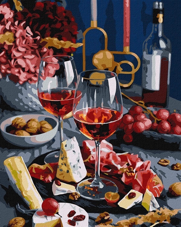 Набір для розпису по номерах. "Вишукана насолода" 40х50см