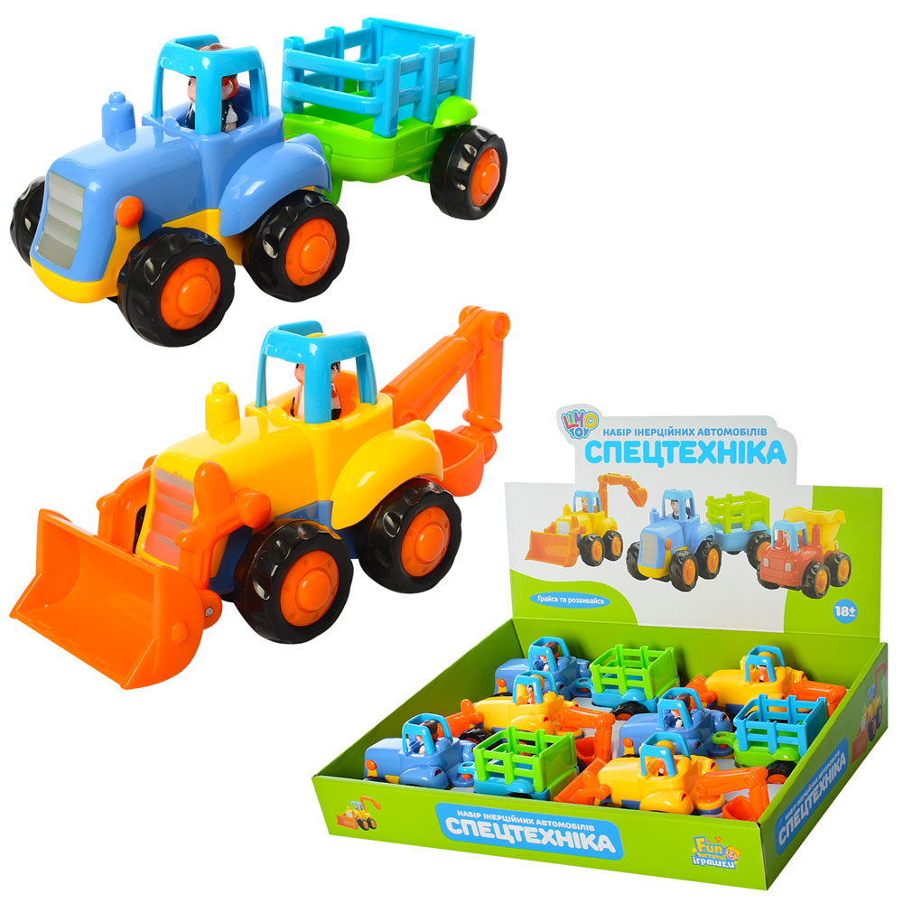 Спецтехніка 326AB інерц., 2 види, 6 шт. в диспл., 34-24-8 см.