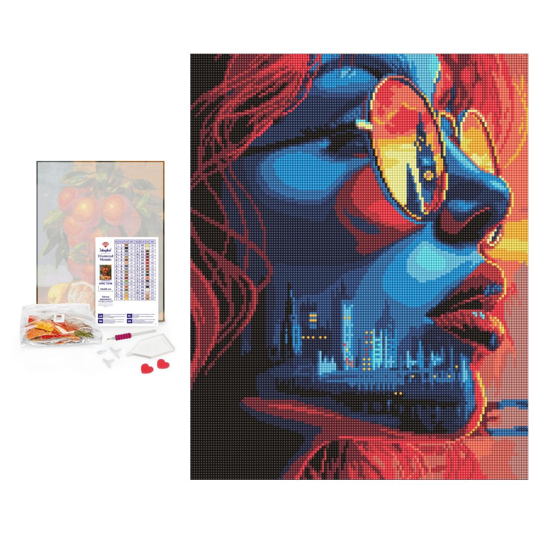 Набір з алмазною мозаїкою "Захід сонця в Лондоні" 40х50см