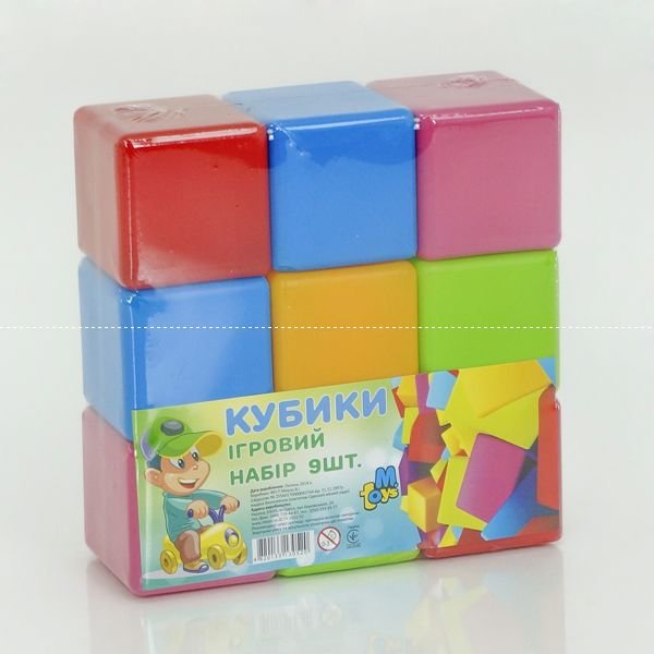 Фотография 1 товарной позиции интернет-магазина детских игрушек www.smarttoys.com.ua гр Кубики великі 9 шт. 14066 (21) 