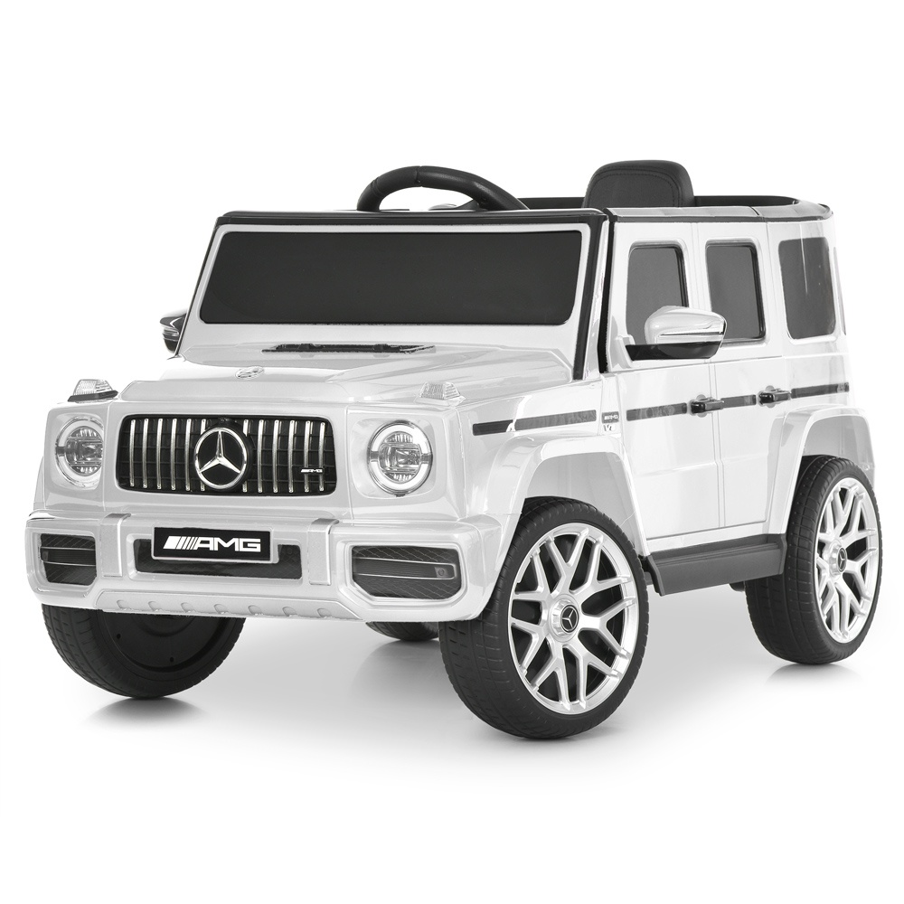 Джип M 6236EBLR-1радіо/к2,4G,2мот30W,1акум.12V7AH,MP3,TF,BLUETOOTH,колEVA,шкір.сид.муз.світ.чох.біл