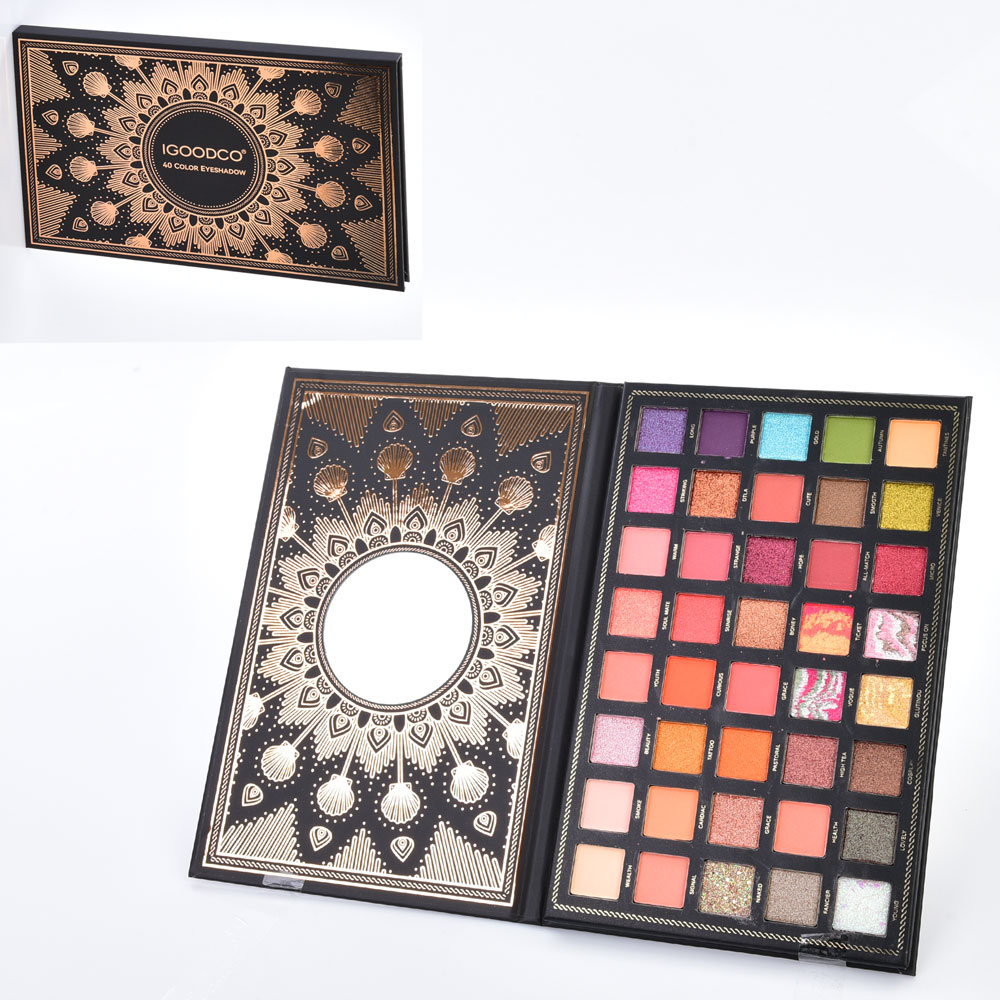 Косметика IG3571 тіні, палетка (40 кольорів), дзеркало, кул., 23-14,5-1 см.