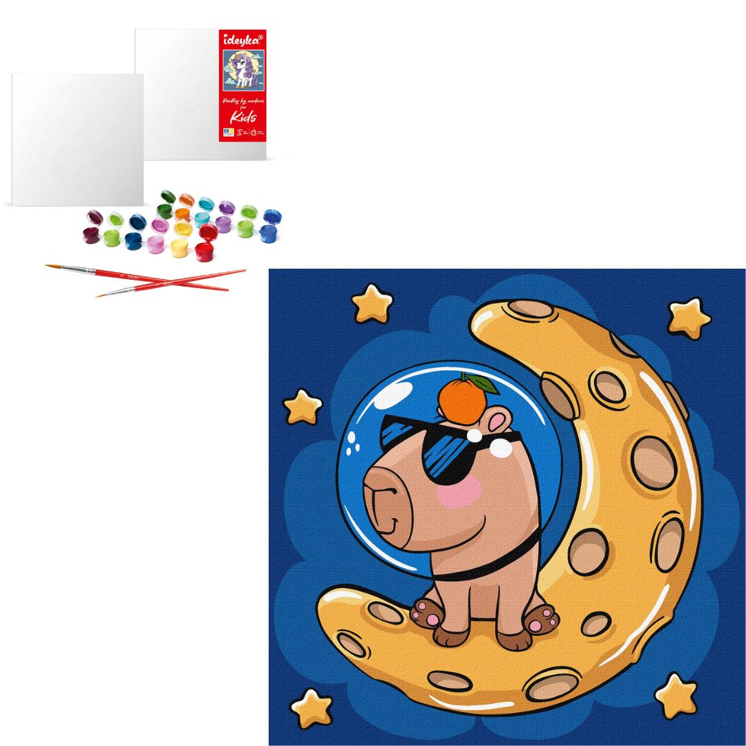 KHO для дітей "Капібара на місяці" 30x30см