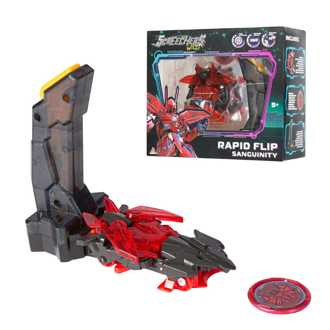 Ігровий набір SCREECHERS WILD! S5 L0.5 – СЕНГВІНІТІ (запускач, машинка-трансформер)