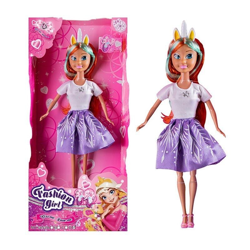 Лялька 8648 D (72) висота: 30 см, знімний одяг та взуття, голова та руки гума, тіло та ноги пластик, аксесуар, в коробці