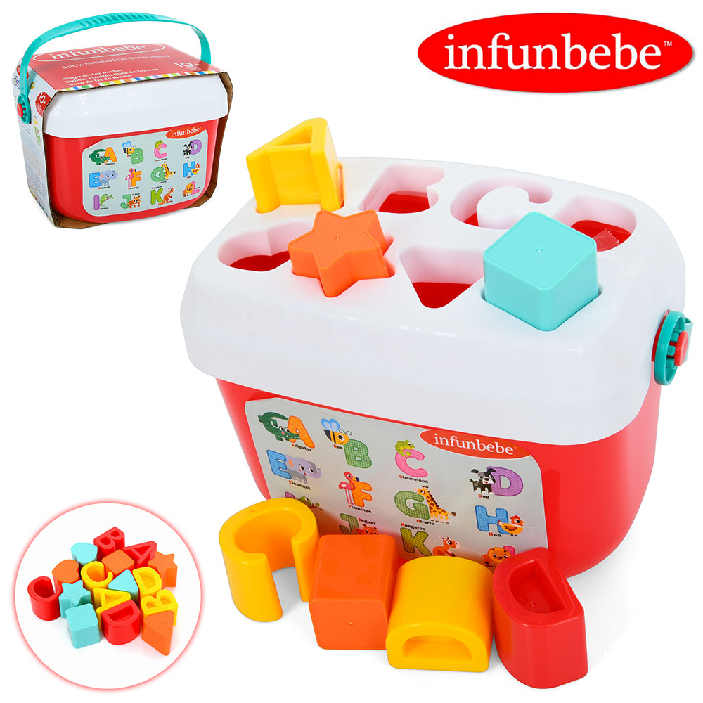 Сортер PL2000-CS 16 фігур (геом.фігури, англ.літери), пласт. ящик, карт. обгортка, 19,5-14-12,5 см.