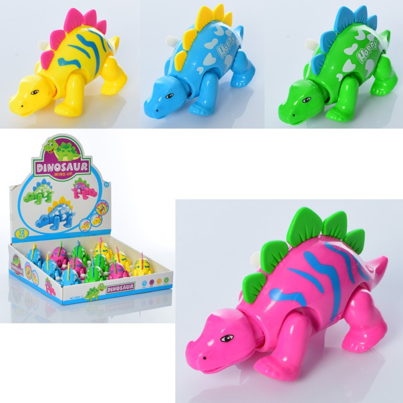 Іграшка 908B-2 заводна, динозавр, ходить, 12шт. (2види по 2кольори) в диспл., 29,5-7,5-29см.