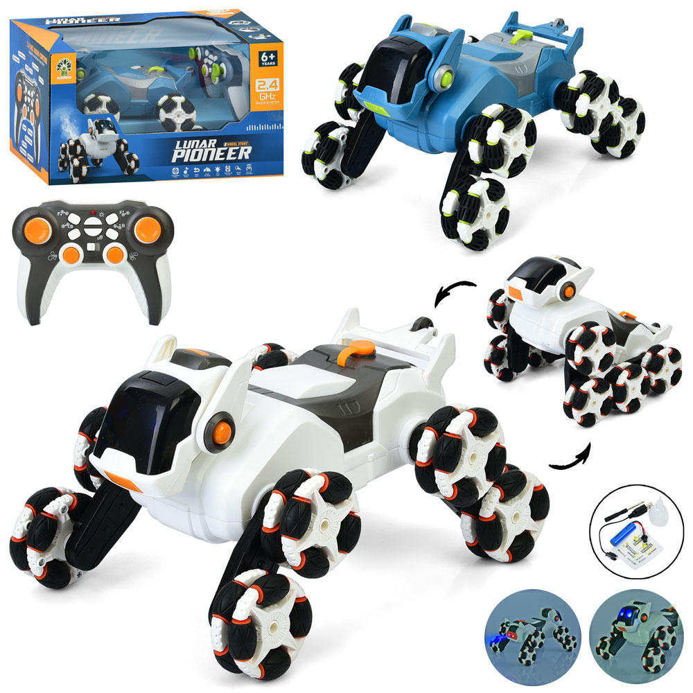 Тварина 2201 радіокер.2,4G,собака,акум,колеса-ролики,пара/дим,USB,2кольори,муз.,світло,кор.,32-18-23