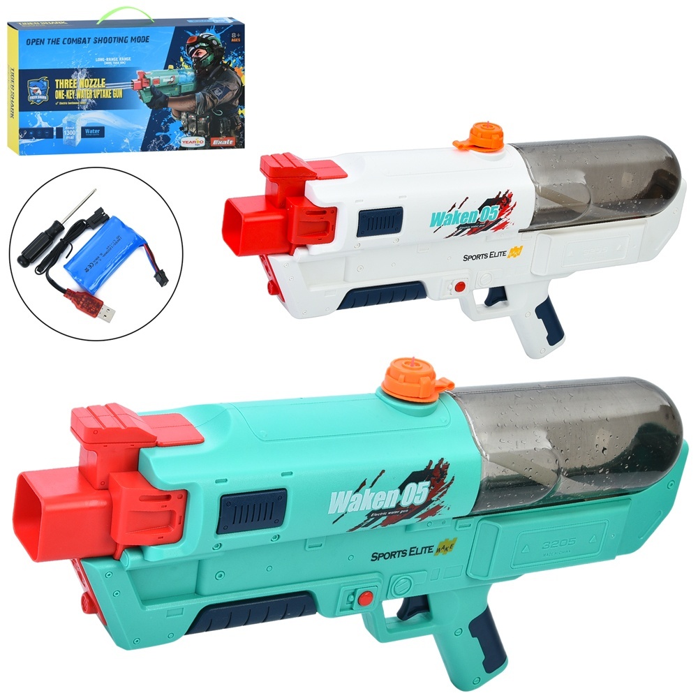Іграшка водяний бластер 3205A акум., USB, 2 кольори, кор., 48-26,5-11 см.