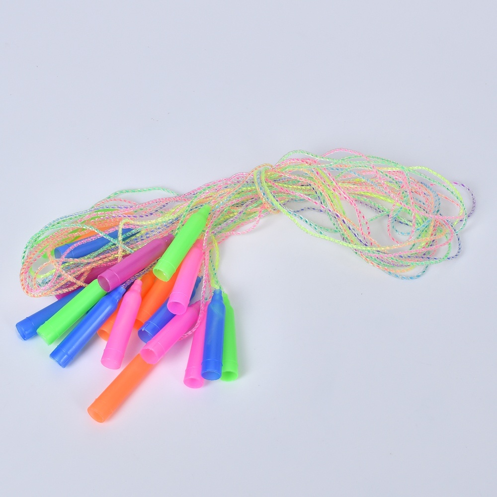 Скакалка MS 4385 1,9м, ПВХ, ручки пласт., мікс кольорів.