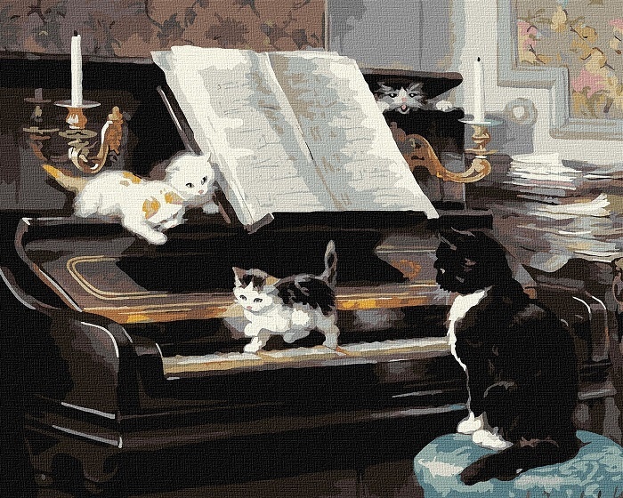 Набір для розпису по номерах. "Музиканти" 40x50см