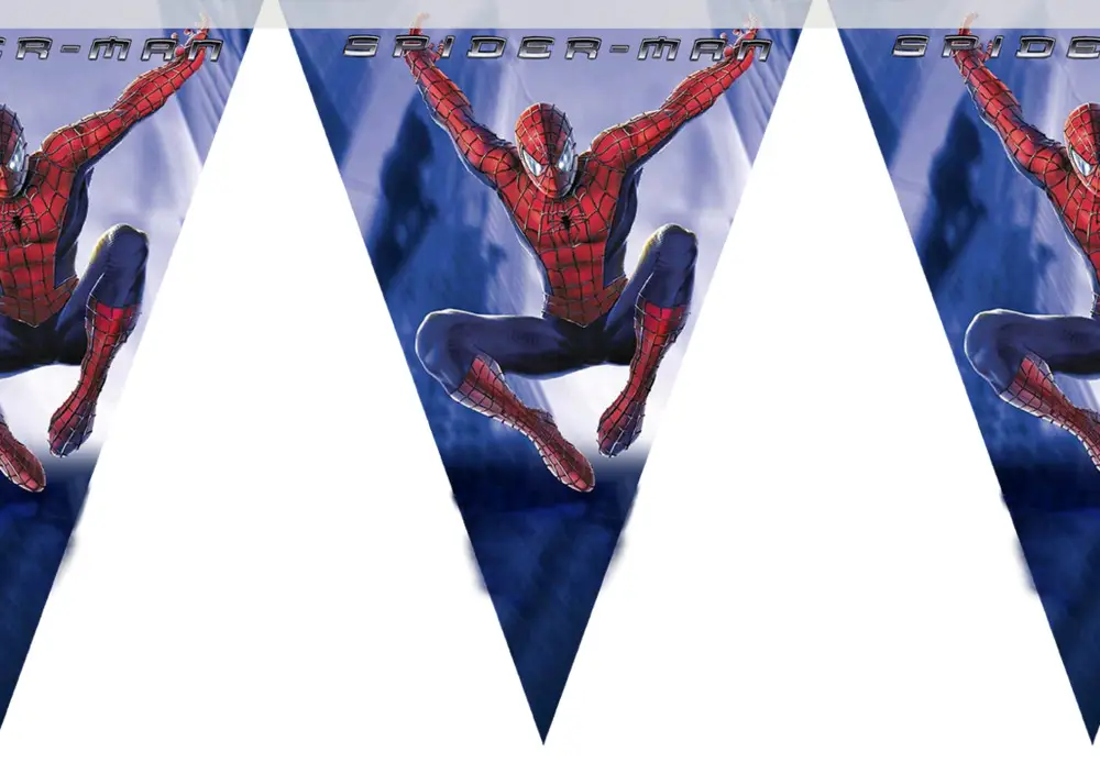 Гірлянди паперові "Людина Павук"