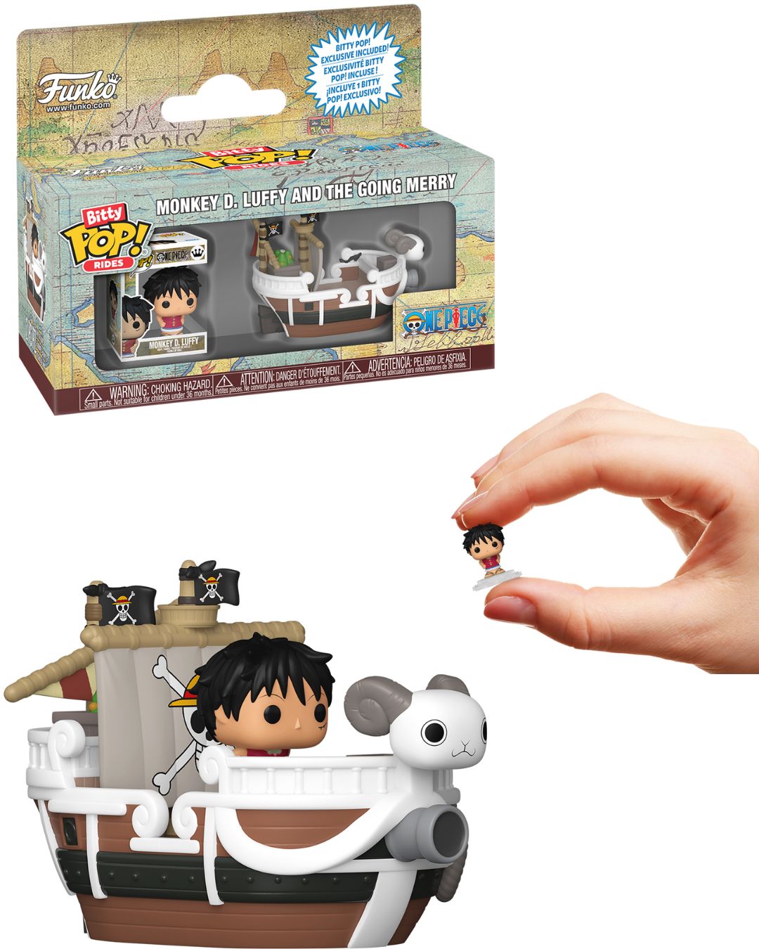 Набір фігурок BITTY POP! Rides серії "Великий куш" - ЛУФФІ ТА ГОІНГ МЕРРІ