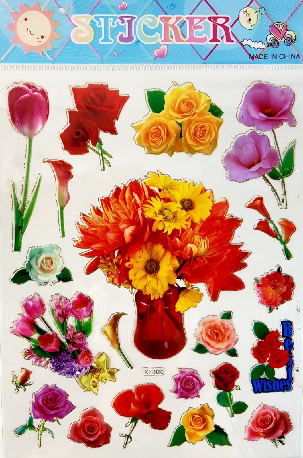 Наклейки з квітами XF-920