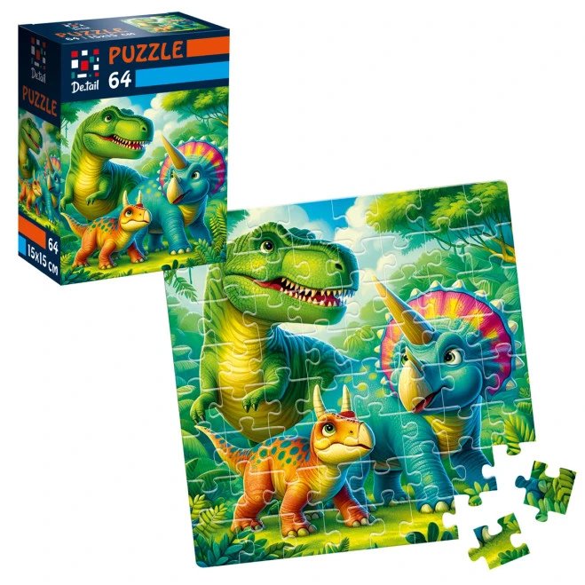 Пазли De.tail. Доісторичні друзі. 64 деталі DT1234-08 (укр)