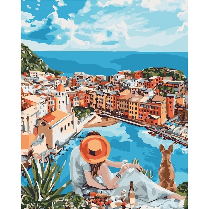 Набір для розпису по номерах "Італійська романтика" 40*50см