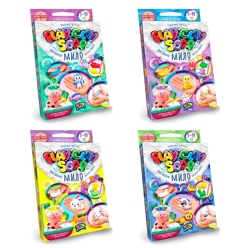 Набір креативної творчості "Пластилінове Мило "PLAY CLAY SOAP" малий укр (32) 