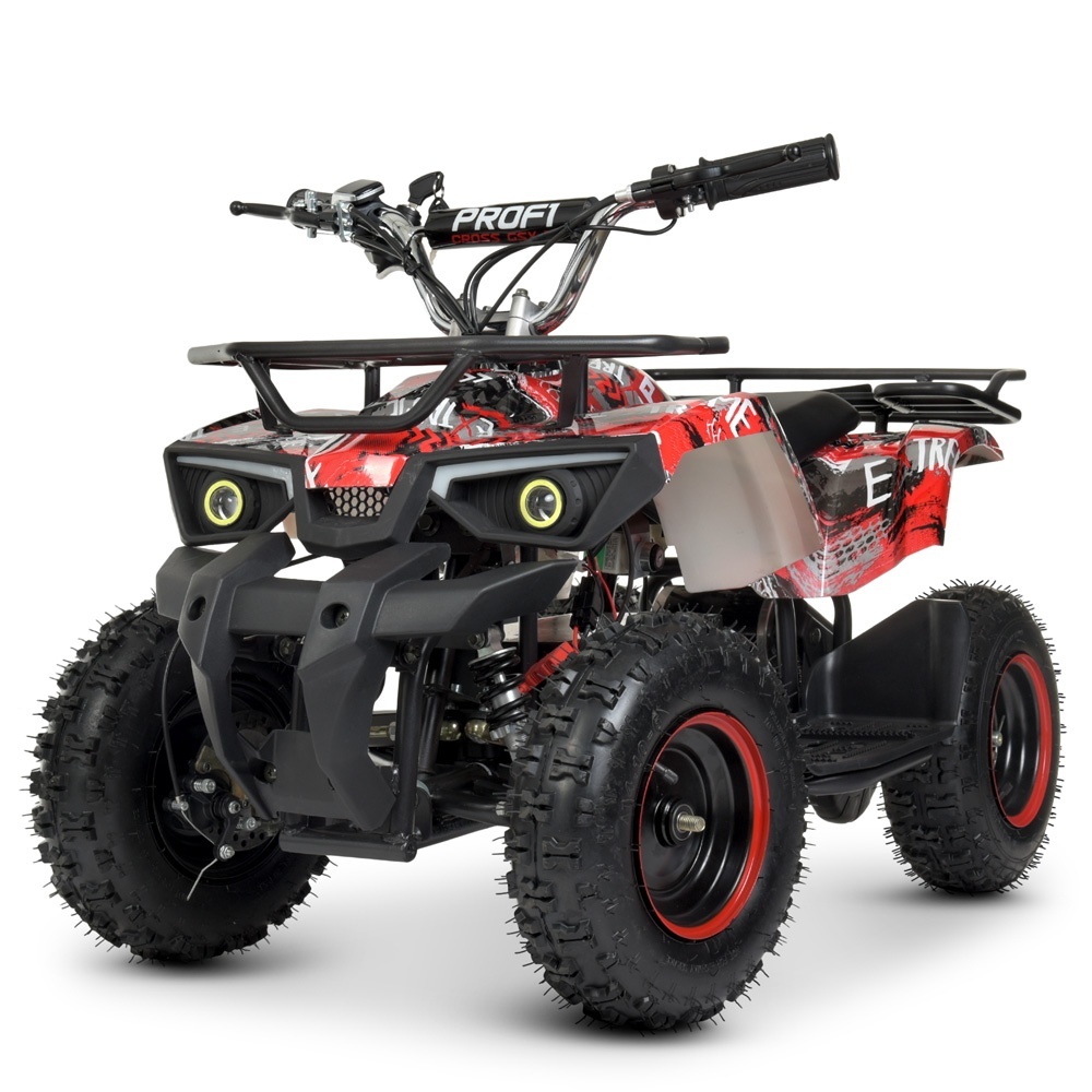 Квадроцикл HB-ATV800AS-3 мотор 800W, 3 акум. 12A/12V, швид. 25 км/ч, до 65 кг, червоний.