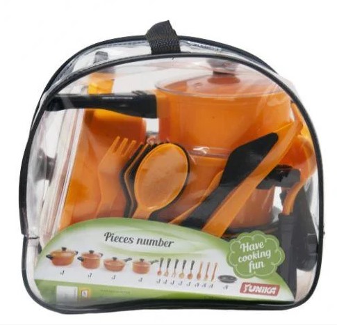 Набір посуду “Cooking Set” (25 pcs) помаранчева кульок