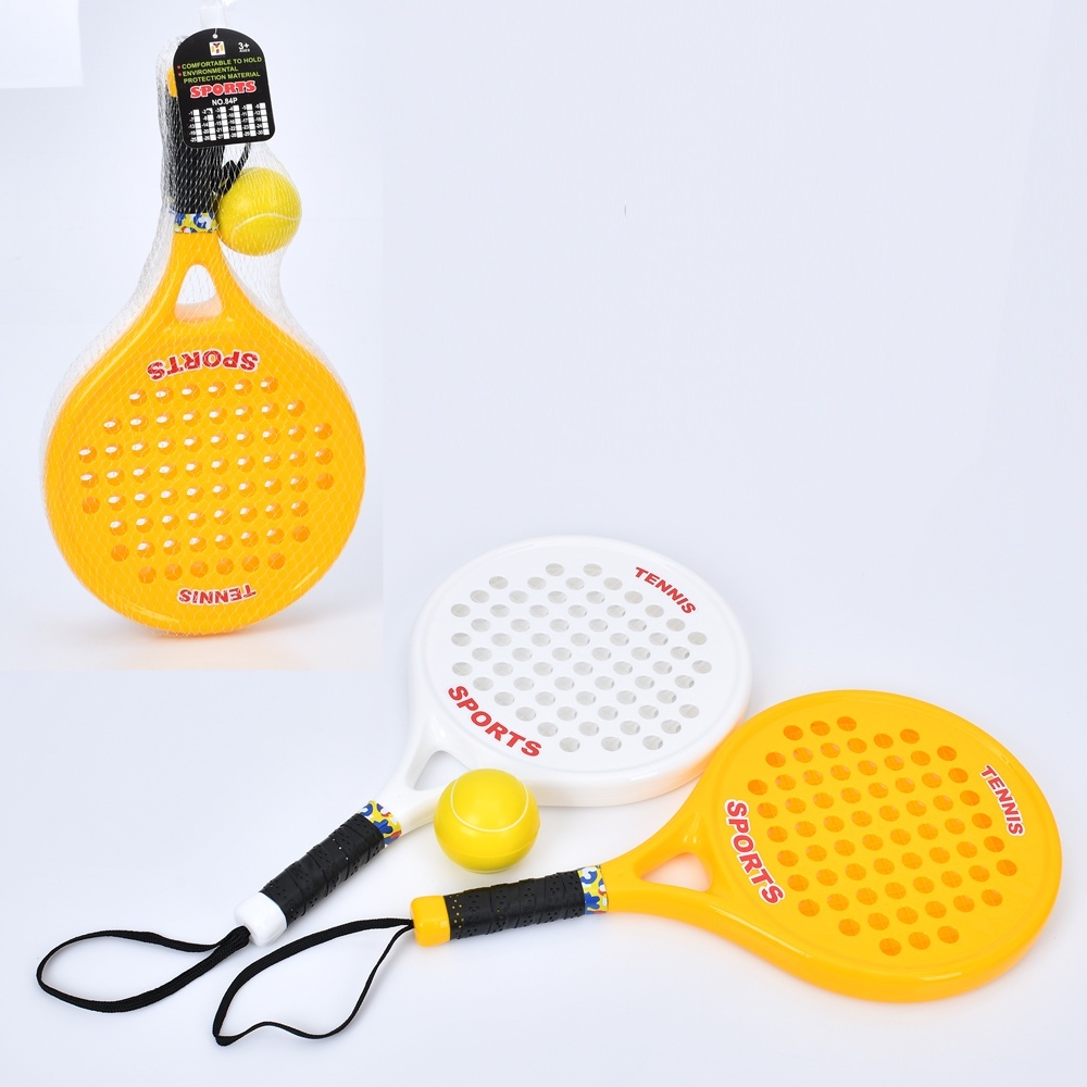 Ракетка MR 1399 дитяча, 2 шт., м'яч фомовий, сітка, 22-46-6 см.