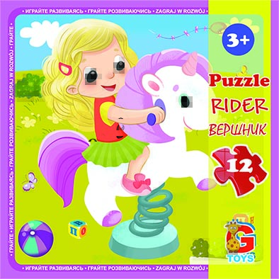 LX01 Пазли ТМ "G-Toys" із серії "Дитячий майданчик", 12 ел.